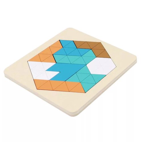 Fa tetrisz játék (négyszög, kék-narancs)
