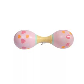   Rumbatök dupla, pasztell színben - rózsaszín alapon szivecskék