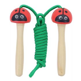 Ugrálókötél állatfigurás (katica, natúr)