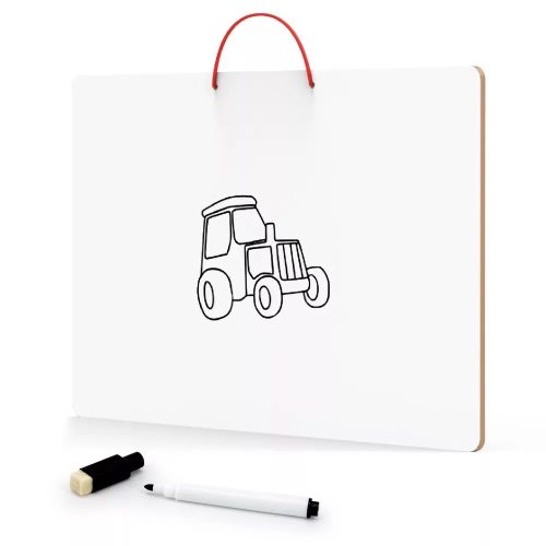 Mágneses világtérkép kirakó + törölhető tábla (V)